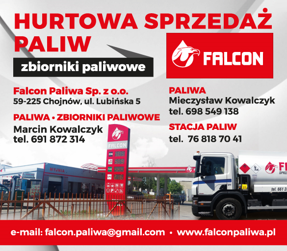Stacja Paliw "Falcon" - Falcon Paliwa Sp. z o.o. Chojnów- Hurtowa sprzedaż paliw, Zbiorniki paliwowe