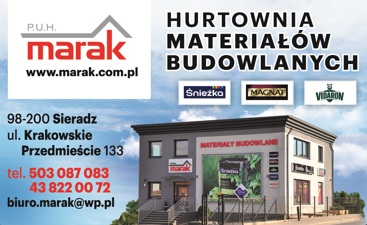 P.U.H. MARAK HURTOWNIA MATERIAŁÓW BUDOWLANYCH Sieradz- Kostka brukowa,Systemy dociepleń, Inne