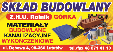 SKŁAD BUDOWLANY Z.H.U. Rolnik Lututów