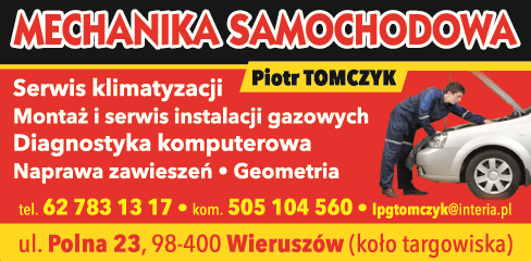 MECHANIKA SAMOCHODOWA PIOTR TOMCZYK Wieruszów