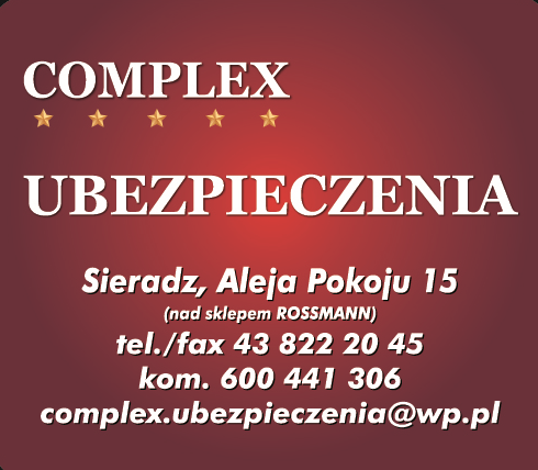 COMPLEX UBEZPIECZENA  Sieradz