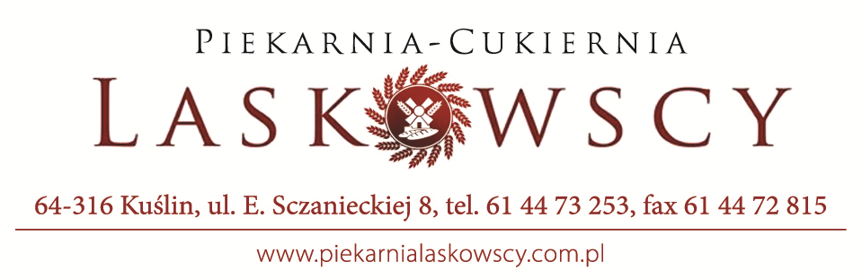 LASKOWSCY PIEKARNIA - CUKIERNIA Kuślin, NOWY TOMYŚL - PIECZYWO, CIASTA, CIASTKA, TORTY 
