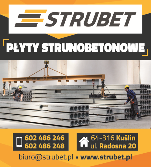 STRUBET Sp. z o.o. Kuślin - PŁYTY STRUNOBETONOWE- PRODUCENT