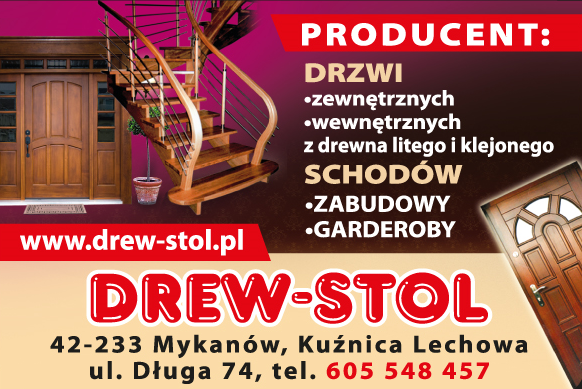 "DREW-STOL" Kuźnica Lechowa Producent Drzwi / Schodów / Zabudowy