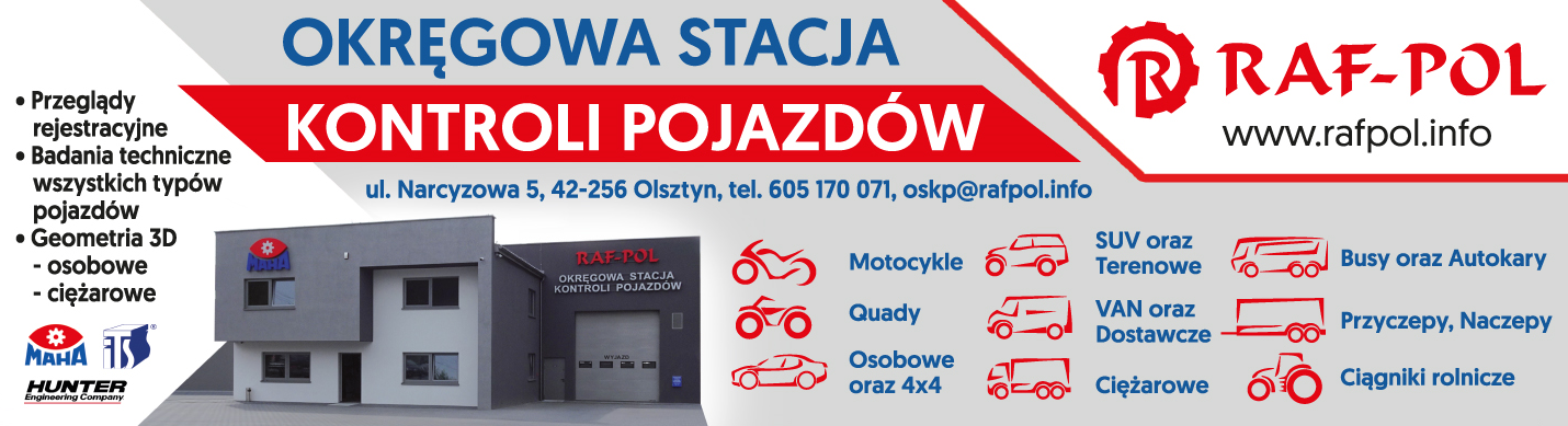 P.H.U. "RAF-POL" Olsztyn Okręgowa Stacja Kontroli Pojazdów / Przeglądy Rejestracyjne / Badania Tech.