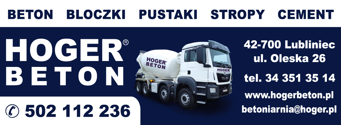 HOGER Sp. z o.o. Lubliniec / Beton, Pustaki, Stropy, Bloczki, Cement