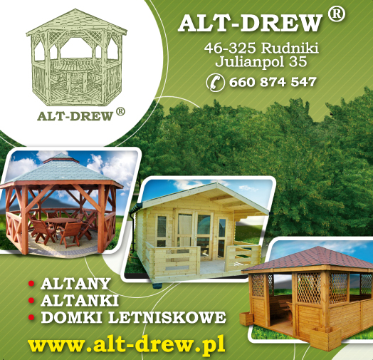 ALT-DREW ® Rudniki Powiat Oleski Altany i Domki Letniskowe