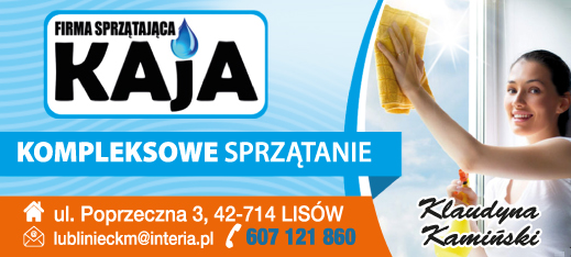 "KAJA" Firma Sprzątająca Klaudyna Kamiński Lisów Kompleksowe Sprzątanie