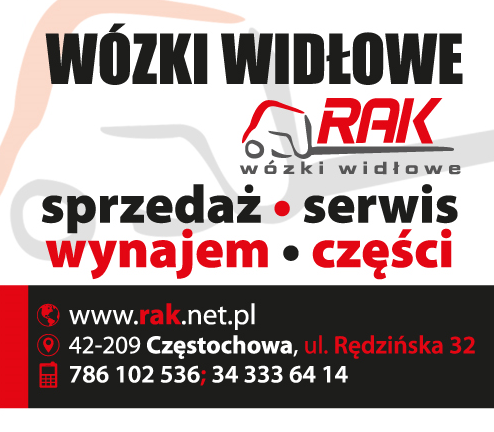 "RAK" Łukasz Rak Częstochowa Wózki Widłowe / Sprzedaż / Serwis / Wynajem / Części