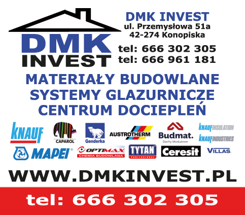 DMK INVEST Konopiska Materiały Budowlane / Systemy Glazurnicze / Centrum Dociepleń