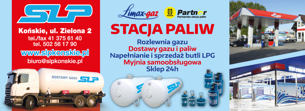 SLP Stanisław Leśkiewicz Końskie Stacja Paliw / Rozlewnia Gazu / Myjnia / Sklep 24H / Dostawy Gazu