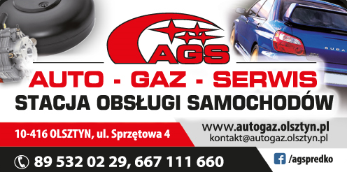 AGS AUTOGAZ Serwis STACJA OBSŁUGI SAMOCHODÓW Olsztyn - MONTAŻ | SERWIS | SPRZEDAŻ