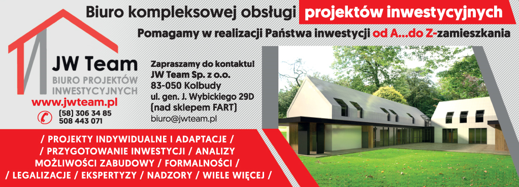 JW. TEAM Biuro Kompleksowej Obsługi Projektów Inwestycyjnych Kolbudy