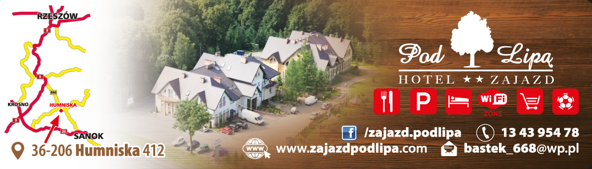 Zajazd Pod Lipą Humniska, powiat brzozowski - Sala bankietowa, Restauracja, Hotel 