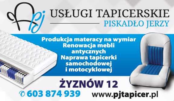 USŁUGI TAPICERSKIE PISKADŁO JERZY Żyznów, p.strzyżowski -PRODUKCJA MATERACY, RENOWACJA MEBLI, INNE