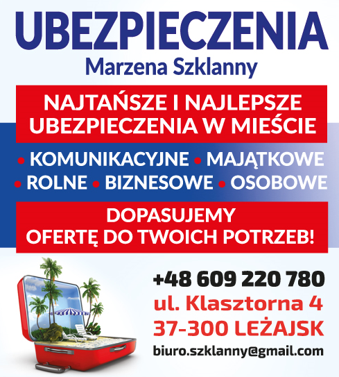 Biuro Ubezpieczeń Marzena Szklanny Leżajsk Ubezpieczenia Komunikacyjne/ Majątkowe/ Rolne/ Biznesowe