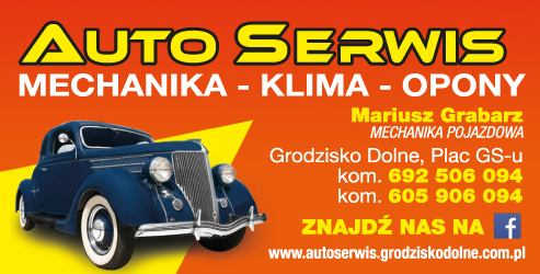MECHANIKA POJAZDOWA Mariusz Grabarz Grodzisko Dolne Auto Serwis / Klimatyzacja / Opony