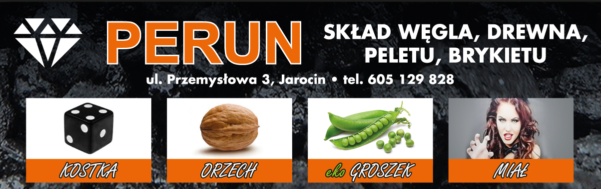 PERUN Skład Węgla Jarocin Kostka / Orzech / Ekogroszek / Miał