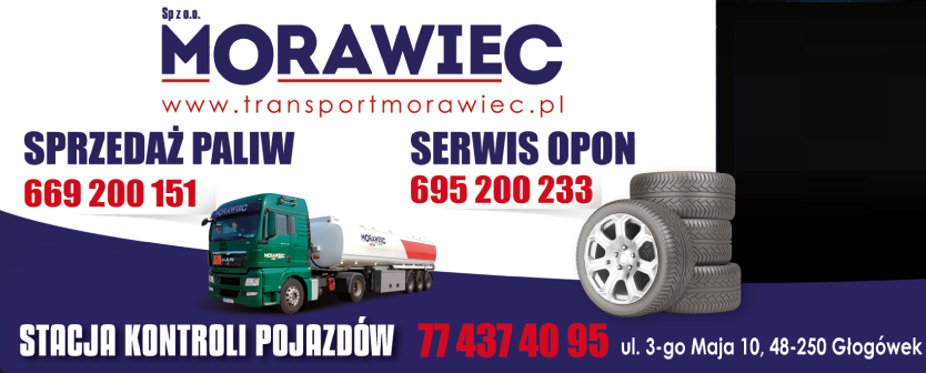 Morawiec Sp. z o.o. Głogówek- Transport i logistyka, Sprzedaż paliw, Sprzedaż i serwis opon, SKP