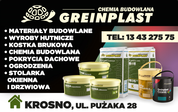 GREINPLAST Sp. z o.o. Krosno Materiały Budowlane / Wyroby Hutnicze / Kostka Brukowa / Ogrodzenia