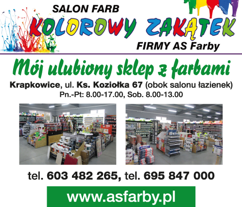 SALON FARB Kolorowy Zakątek FIRMY AS Farby KRAPKOWICE