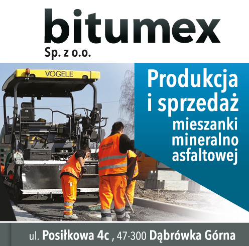Bitumex Sp. z o.o. Dąbrówka Górna, Krapkowice- PRODUKCJA I SPRZEDAŻ MIESZANKI MINERALNO-ASFALTOWEJ
