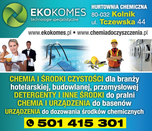  EKO KOMES Technologie Specjalistyczne HURTOWNIA CHEMICZNA Kolnik 