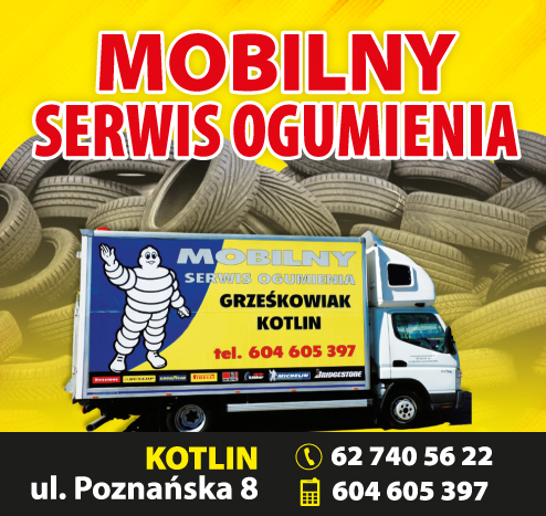 PUH Naprawa i Sprzedaż Ogumienia Grześkowiak Kotlin Mobilny Serwis Ogumienia