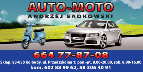 AUTO- MOTO ANDRZEJ SADKOWSKI SKLEP MOTORYZACYJNY Kolbudy