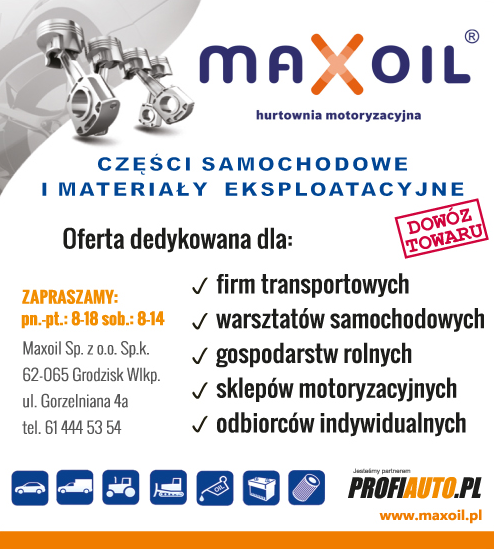 Maxoil Sp. z o.o Sp. k. Grodzisk Wlkp. Hurtownia Motoryzacyjna