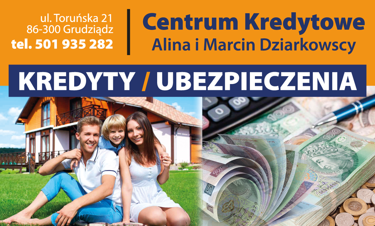 Centrum Kredytowe Alina i Marcin Dziarkowscy Grudziądz Kredyty / Ubezpieczenia