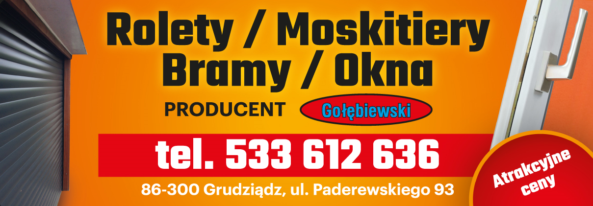 F.H.U. PRODUCENT GOŁĘBIEWSKI Grudziądz Rolety / Moskitiery / Bramy / Okna