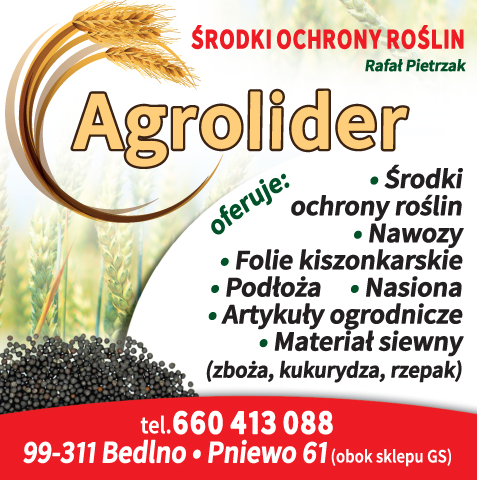 AGROLIDER ŚRODKI OCHRONY ROŚLIN Rafał Pietrzak
