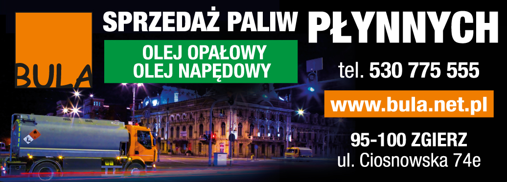 BULA Sp. z o.o. Zgierz Sprzedaż Paliw Płynnych / Olej Opałowy / Olej Napędowy