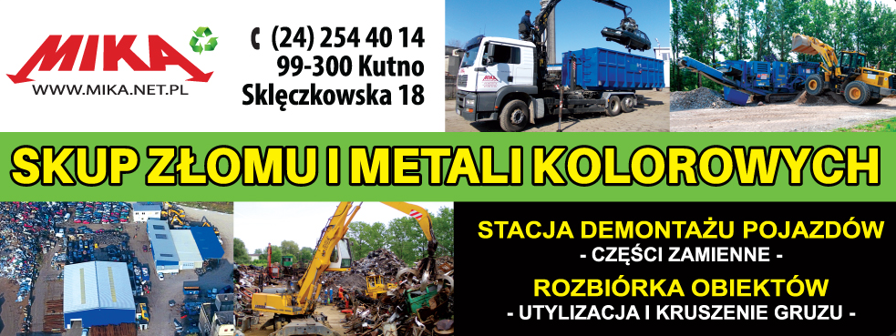MIKA SKUP ZŁOMU I METALI KOLOROWYCH Kutno