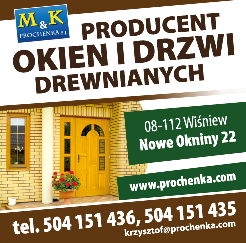 M & K PROCHENKA Sp. J. Wiśniew Producent Okien i Drzwi Drewnianych