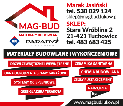MAG-BUD Marek Jasiński Tuchowicz Materiały Budowlane i Wykończeniowe