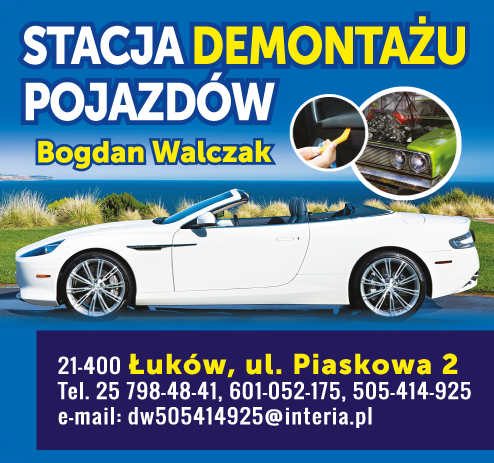Z.U.H. Bogdan Walczak Łuków Stacja Demontażu Pojazdów