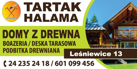 TARTAK HALAMA DOMY Z DREWNA Gostynin