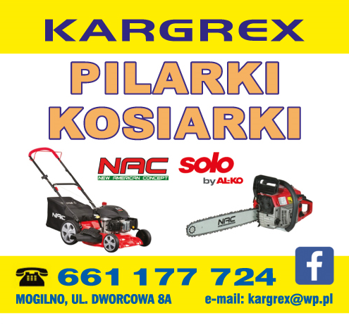 KARGREX Dystrybutor Urządzeń Ogrodniczych Mogilno Pilarki / Kosiarki