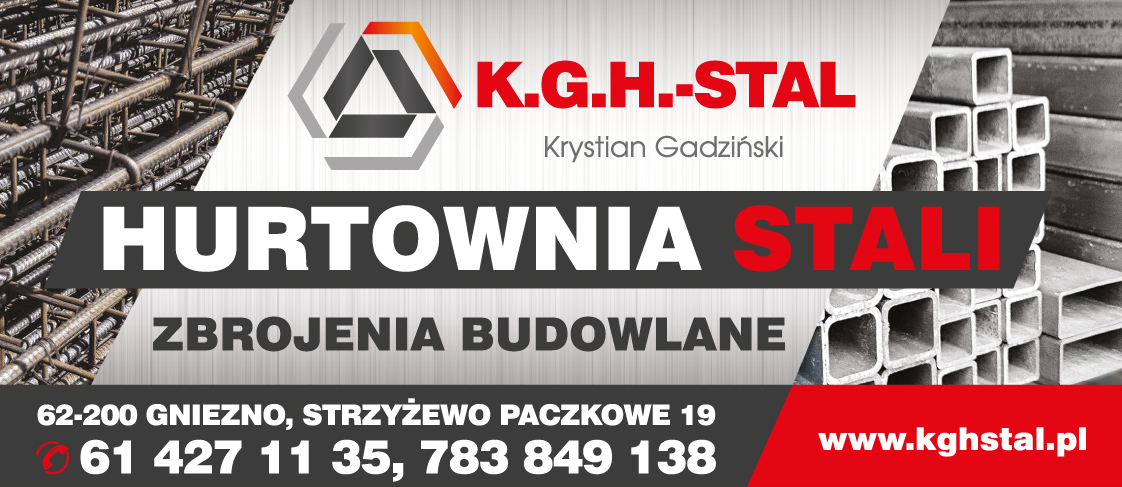K.G.H.-STAL Krystian Gadziński Gniezno Hurtownia Stali / Zbrojenia Budowlane