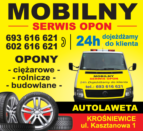 MOBILNY SERWIS OPON, AUTOLAWETA Krośniewice