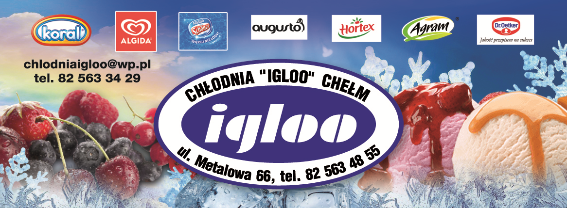 CHŁODNIA IGLOO POTEREWICZ Spółka jawna Chełm Dystrybucja Przetworów Mrożonych