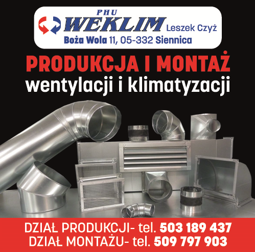 PHU WEKLIM Leszek Czyż Siennica Produkcja i Montaż Wentylacji i Klimatyzacji