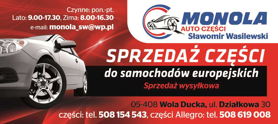 MONOLA AUTO CZĘŚCI Sławomir Wasilewski Wola Ducka