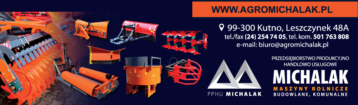 AGROMICHALAK MASZYNY ROLNICZE, BUDOWLANE, KOMUNALNE Kutno