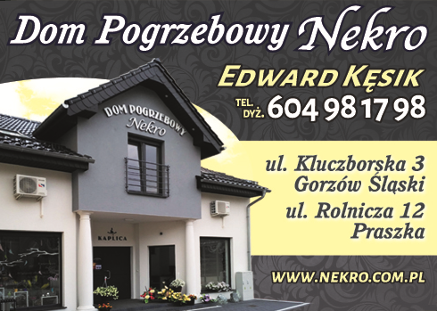 Dom Pogrzebowy "NEKRO" Edward Kęsik Praszka Kompleksowe Usługi Pogrzebowe