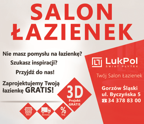 P.H.U. "LukPol" Świat Płytek Gorzów Śląski Salon Łazienek / Wizualizacje 3D 