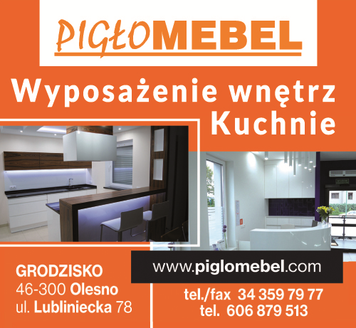 PIGŁO MEBEL Salon Meblowy Grodzisko Wyposażenie Wnętrze / Kuchnie