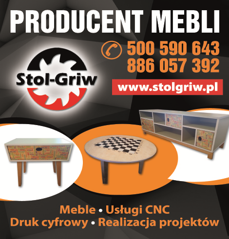 Z.P.H.U. "Stol-Griw" Dobrodzień Producent Mebli / Usługi CNC / Druk Cyfrowy / Realizacja Projektów